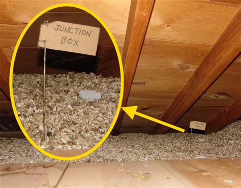 insulation around junction box|attic junction cover insulation.